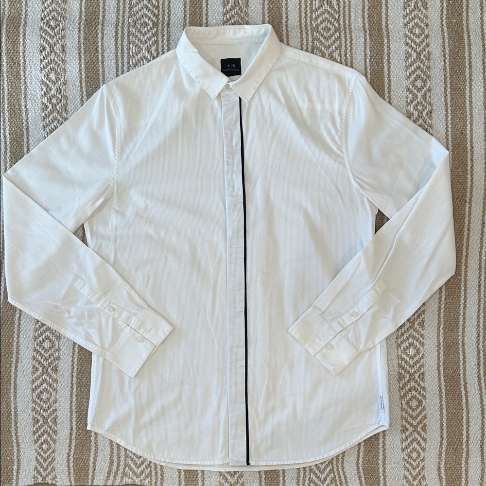 Armani Exchange Men’s Dress Shirt - White